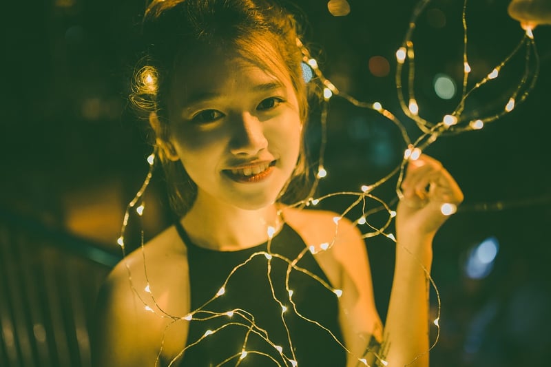 Fairy Lights in a Night Garden